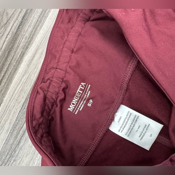 Burgundy Mondetta athletic pants - Picture 2 of 4